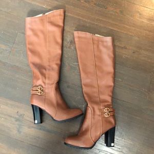 Boots with Gold Accent and Fleece Lining